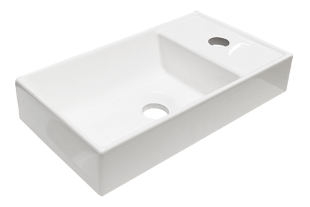 Produse - Lavoar cu o cuvă, 40 cm Lavoar incastrat, Alb lucios COMAD