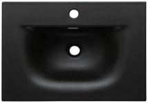 Import - Lavoar baie incastrat 60 cm negru mat SKY 1 DP E-8099-60 COMAD
