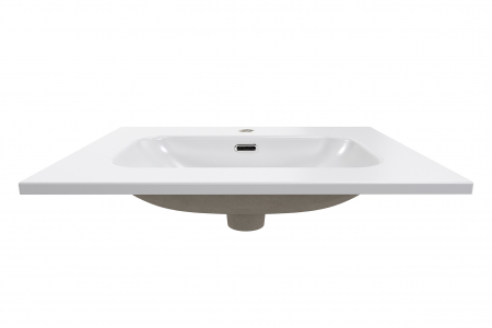 Lavoar mobilier baie, 60 cm, Alb lucios, FLY cu o cuva, lavoar incastrat [1]