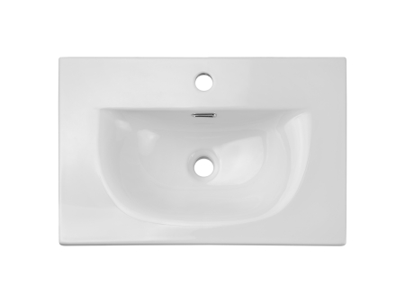 Lavoar SKY 3 60 cm, Încastrat, cu o Cuvă, Alb Lucios - COMAD [2]