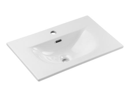 Lavoar SKY 3 60 cm, Încastrat, cu o Cuvă, Alb Lucios - COMAD