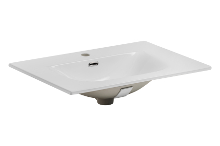 Produse - Lavoar mobilier cu o cuvă, 70 cm x 46 cm x 17 cm, Alb lucios, Ceramică - COMAD