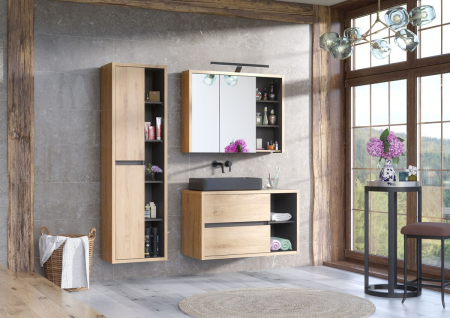 Lavoar pe blat lavoar aplicat UM-6275 SLIM 60 WHITE DP COMAD [5]