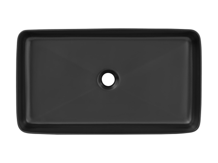 Lavoar pe blat lavoar aplicat UM-6275 SLIM 60 BLACK DP COMAD [2]