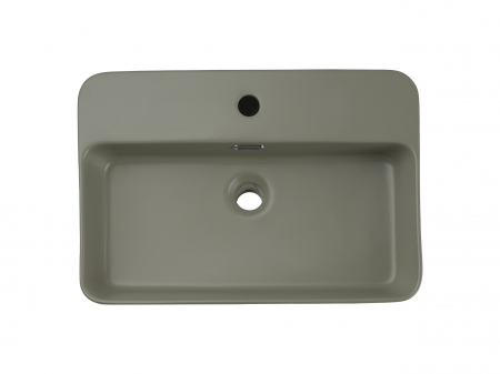 Lavoar pe blat baie TRUST2, Lavoar aplicat, Verde mat COMAD [2]
