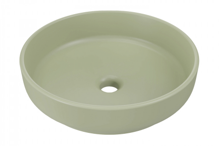Lavoare - Lavoar pe blat baie , RIVER1, Lavoar aplicat baie, Verde mat, COMAD
