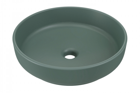 Produse - Lavoar pe blat aplicat RIVER1, Verde mat COMAD