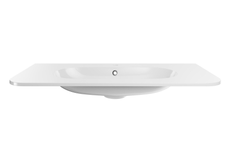 Lavoar pentru mobilier, cu o cuvă, 100 cm , Alb lucios COMAD [1]