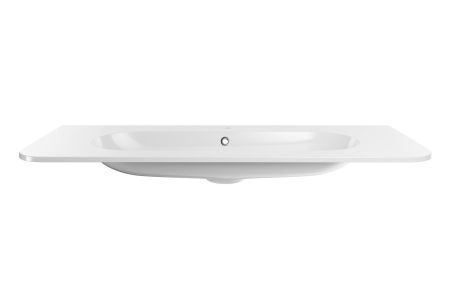 Lavoar pentru mobilier, cu o cuvă, 120 cm , Alb lucios COMAD [2]