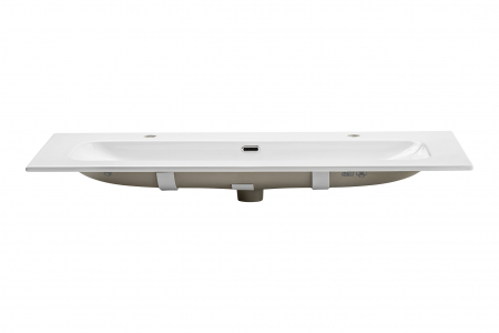 Lavoar baie pentru mobilier, 120 cm, FLY, alb lucios, cu o cuva, incastrat COMAD [1]