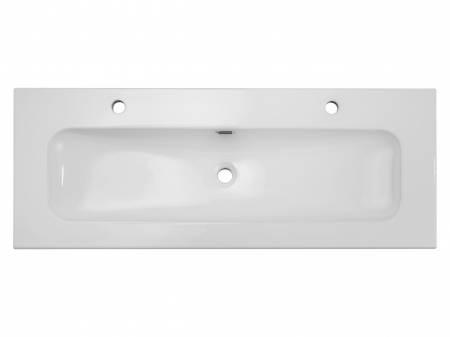 Lavoar baie pentru mobilier, 120 cm, FLY, alb lucios, cu o cuva, incastrat COMAD [2]