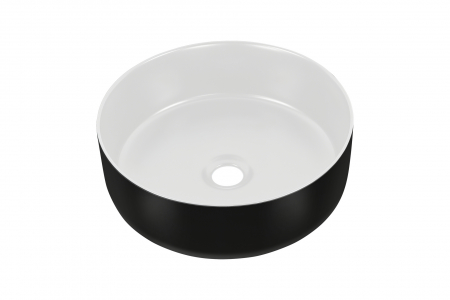 Produse - 2 x Lavoar baie Simple 8 13 x 36 x 36 cm alb/negru CFP-6259 COMAD