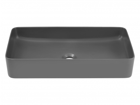 Produse - Lavoar baie SLIM 2 E-6275, 61 x 34 x 11 cm, negru mat, DP