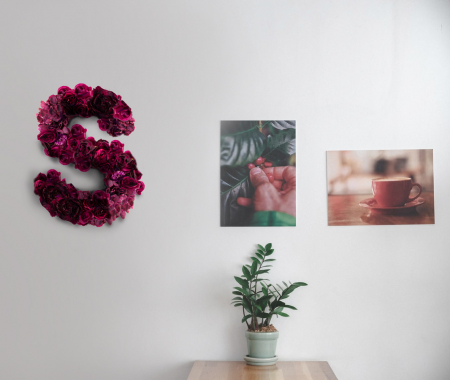 Litera realizata la comanda din flori artificiale SELECT inaltime 60 cm [2]