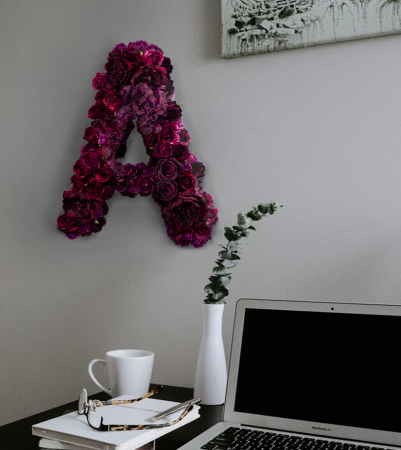 Litera realizata la comanda din flori artificiale SELECT inaltime 60 cm [1]