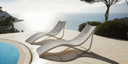 Lounger gradina/piscina Ibiza 177 cm polipropilena, forma ergonomica, design modern, 65045 - Vondom [8]