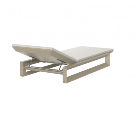 Lounger premium pentru gradina/piscina Frame 200 cm cu perna tapitata, desin modern, 54097 - Vondom [5]