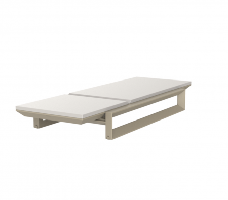 Lounger premium pentru gradina/piscina Frame 200 cm cu perna tapitata, desin modern, 54097 - Vondom [4]
