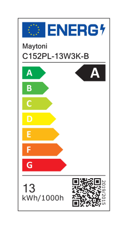 Luminaire Focus LED Negru Aluminiu 13W MAYTONI C152PL-13W3K-B [1]