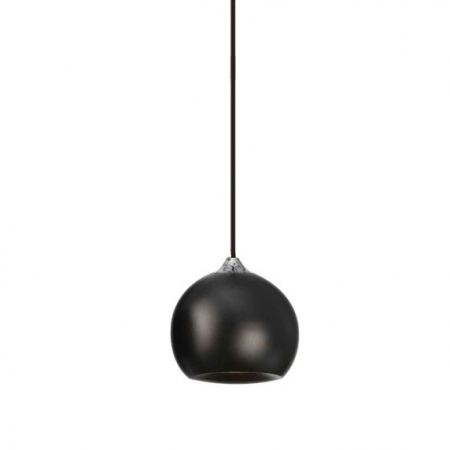 Lustra moderna tip glob crom/alb/negru Branis Ø12 cm metal/sticla balistica, AZ 0641 - Azzardo [3]