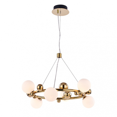 Lustra designer aurie rotunda Zaya, diverse dimensiuni, MSE010100137 - King [8]