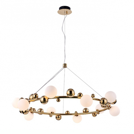 Lustra designer aurie rotunda Zaya, diverse dimensiuni, MSE010100137 - King [9]