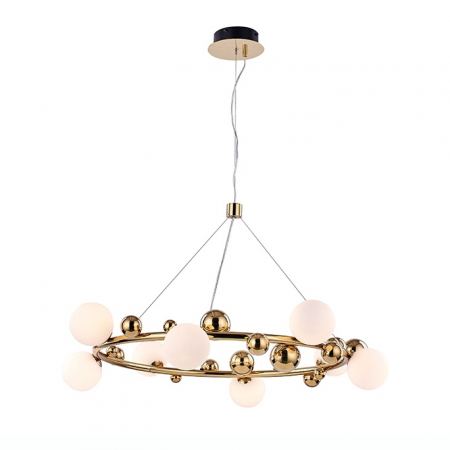 Promotii - Lustra designer aurie rotunda Zaya, diverse dimensiuni, MSE010100137 - King