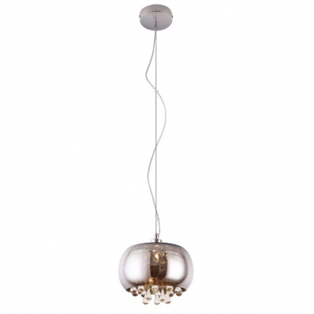 Lustre - Lustra rotunda pendul sticla tip oglinda Prezo Ø 21 cm inaltime reglabila, P0076-01D - Maxlight