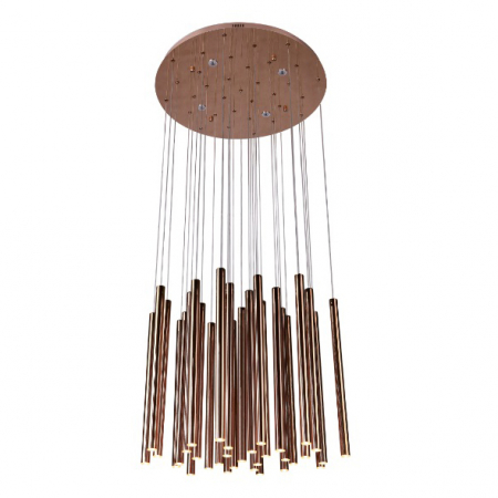 Promotii - Lustra 33 pendule cilindrice diverse finisaje LED Tonia Ø 62 cm, metal/acril, inaltime reglabila, P0174D - Maxlight