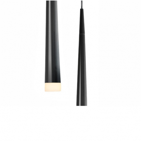 Lustra 5 pendule LED inaltime asimetrica forma con negru/alb/crom Culh 18x257 cm, design modern, metal, AZ 0134 - Azzardo [4]
