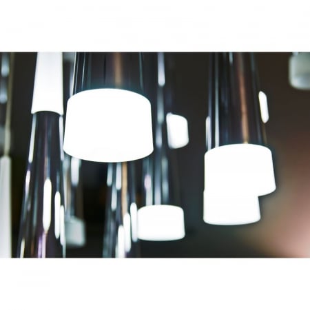 Lustra 6 pendule LED neagra/crom Hermina 35x190 cm, design modern, luminare la ambele capete, AZ 0956 - Azzardo [5]