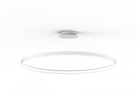 Lustre - Lustra alba design circular CIRCLE 110 cm metal / plastic, 002177-016659 - Zumaline