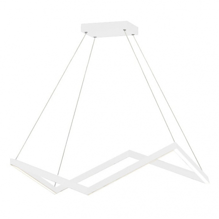 Promotii - Lustra alba iluminare LED Aleksi 85x50 cm metal/acril, inaltime reglabila, P0364 - Maxlight