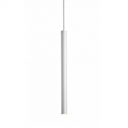 Lustra alba LOYA pendul cilindric cu iluminare LED, inaltime reglabila, 003064-003492 - Zumaline [1]