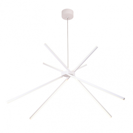 Promotii - Lustra alba/neagra iluminare LED Risela Ø 114 cm metal/acril, inaltime reglabila, P0270 - Maxlight