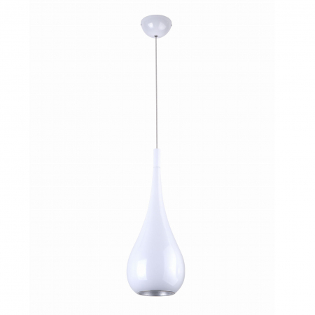 Produse - Lustra alba pendul tip picatura Reane Ø 20 cm din metal, inaltime reglabila, P0235 - Maxlight