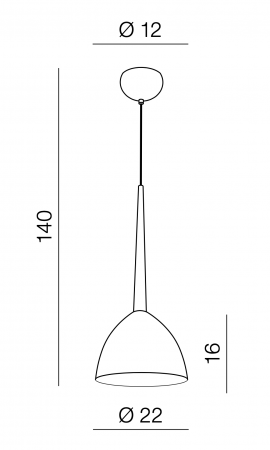 Lustra alba suspendata tip pendul Kees, sticla/metal, design modern, AZ 3334 - Azzardo [2]