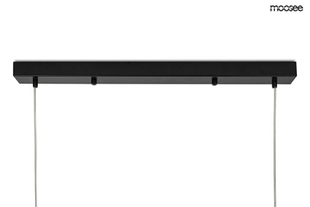Lustră Alure Line 90x30x230 cm, Metal Negru - Moosee [7]