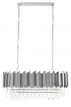 Lustra argintie crom design lux Imperio Long cu cristale 90x30 cm, DW-D5689S.SILVER - King [2]