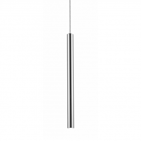 Lustra argintie LOYA pendul cilindric cu iluminare LED, inaltime reglabila, 003064-003489 - Zumaline [1]