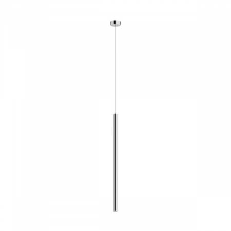 Lustre - Lustra argintie LOYA pendul cilindric cu iluminare LED, inaltime reglabila, 003064-003489 - Zumaline