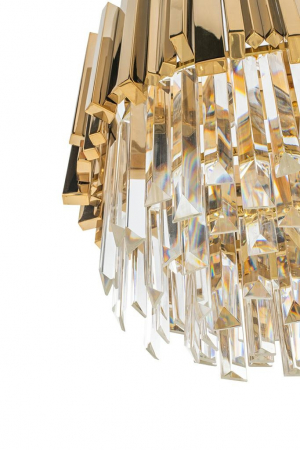 Lustra aurie design lux Imperio Long cu cristale 90x30 cm, DW-D5689S.GOLD - King [8]