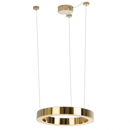 Promotii - Lustra aurie lux LED dimabil Selsa Ø 40 cm metal/acril inaltime reglabila, P0377D - Maxlight