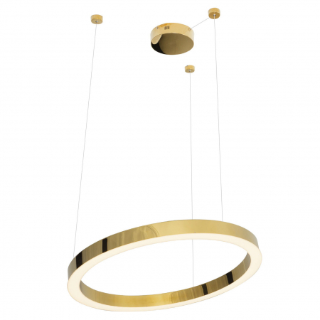 Promotii - Lustra aurie lux LED dimabil Selsa Ø 70 cm metal/acril inaltime reglabila, P0369D - Maxlight