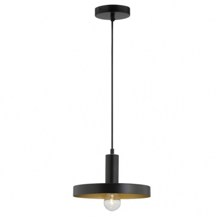 Lustre - Lustra aurie/neagra moderna Hindia, pendul metal Ø 25 cm, inaltime reglabila, 9417053 - Novaluce