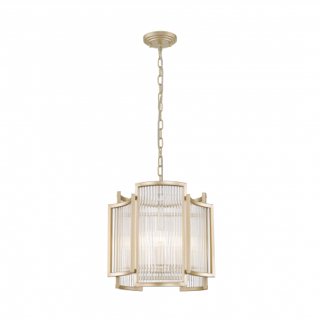 Lustre - Lustra aurie pe lant design clasic SERGIO 35 cm metal / sticla, 003064-016785 - Zumaline
