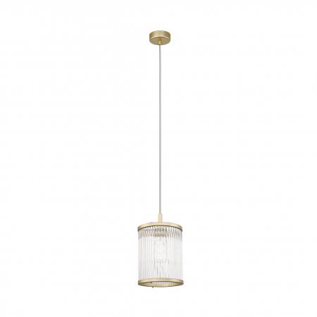 Lustre - Lustra aurie pendul design clasic SERGIO 15 cm metal / sticla, 003064-016822 - Zumaline
