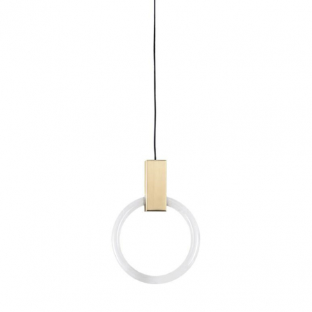 Lustre - Lustra aurie pendul Hopper 30/40 cm Ø, iluminare LED, design minimalist, XCP9149-1-40 - King