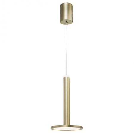 Lustre - Lustra aurie pendul LED premium Oriana, metal, Ø 15 cm, inaltime reglabila, 1703301201 - Novaluce