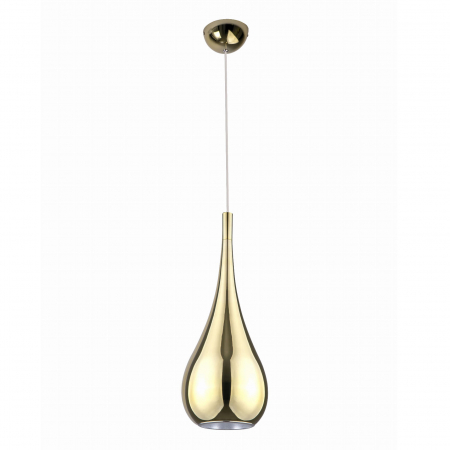 Produse - Lustra aurie pendul tip picatura Reane Ø 20 cm din metal, inaltime reglabila, P0308 - Maxlight